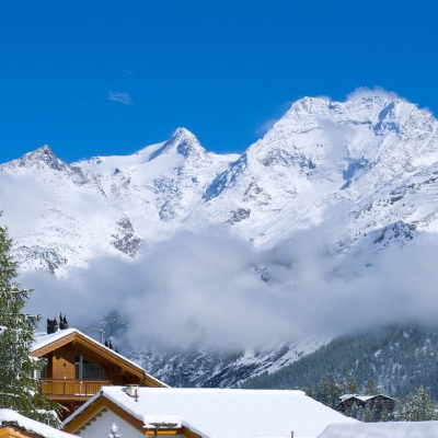 Saas-Fee,Winter,Umgebung,Fletschhorn